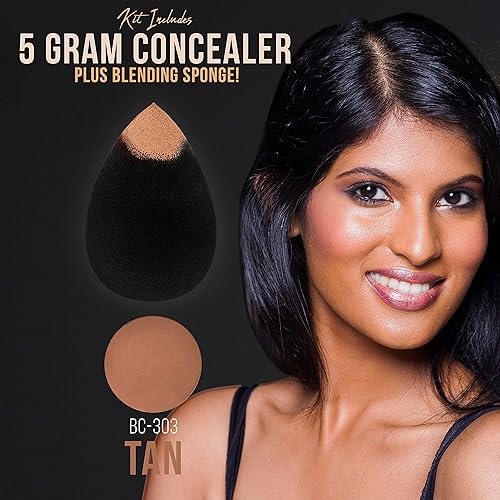 Vista 38 de Belloccio Sistema completo de maquillaje cosmético inalámbrico con 4 tonos de base justa, kit profesional de 18 piezas, imprimación hidratante, 4