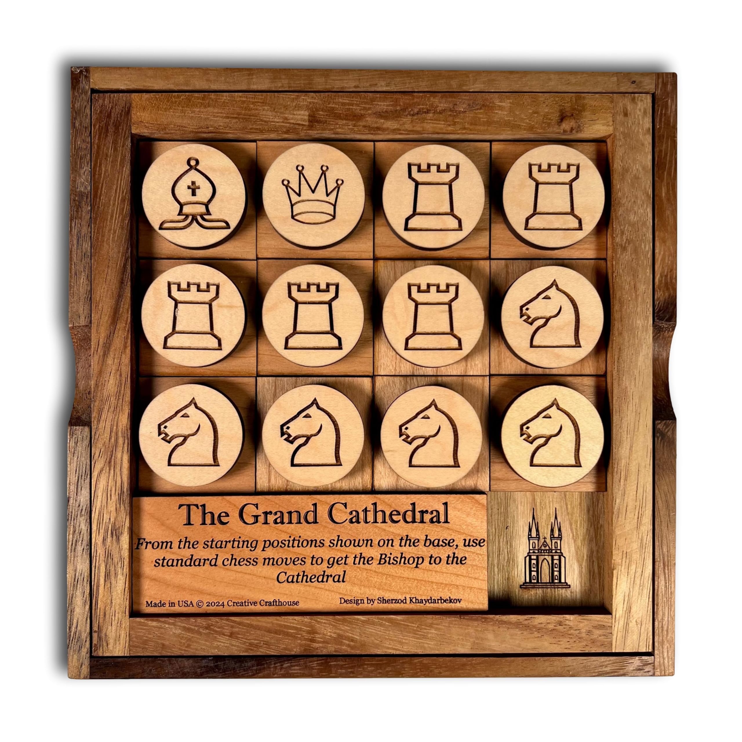Amazon.com: Creative Crafthouse Cathedral Chess Logic Puzzle