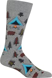 Hot Sox Men's The Great Outdoors Novelty Crew Socks