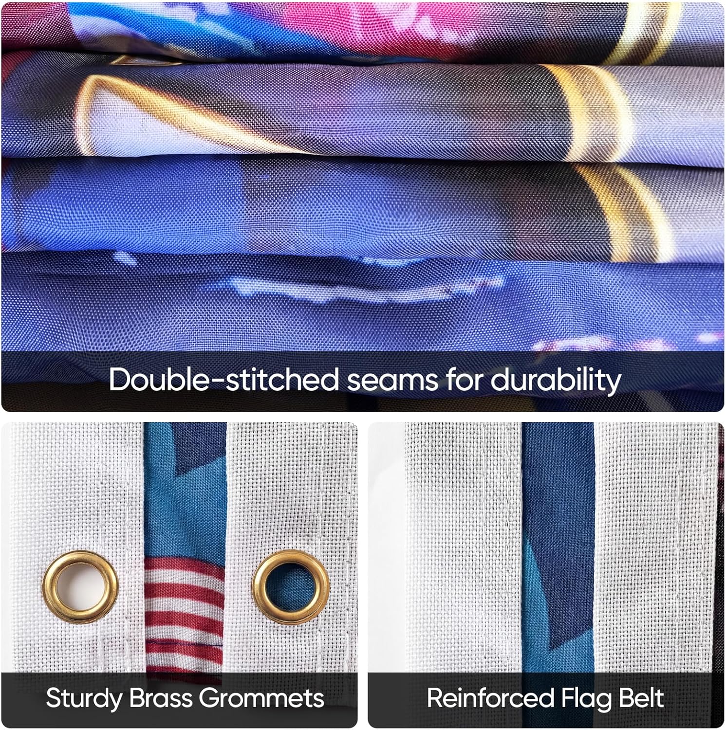 250th Anniversary American Flag 3x5 Ft - US Semiquincentennial Commemorative Banner (1776-2026) with Durable Brass Grommets, 3-Ply Double-Sided Vintage Patriotic Decor for Independence Day & July 4th Celebration(style3)