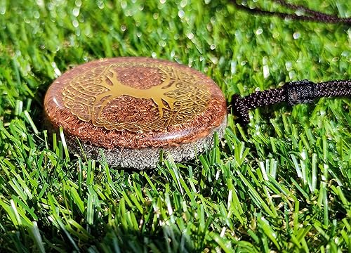 Miniatura 17 de Sacred Geometry Orgone Reversible Pendant Necklace LARGE 2.25 inch 10.7cm (Star of David & Flower of Life)