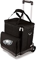 Vista 20 de Picnic TIME NFL Unisex-Adult NFL Cellar 6-Bottle Wine Carrier & Cooler Tote with Trolley
