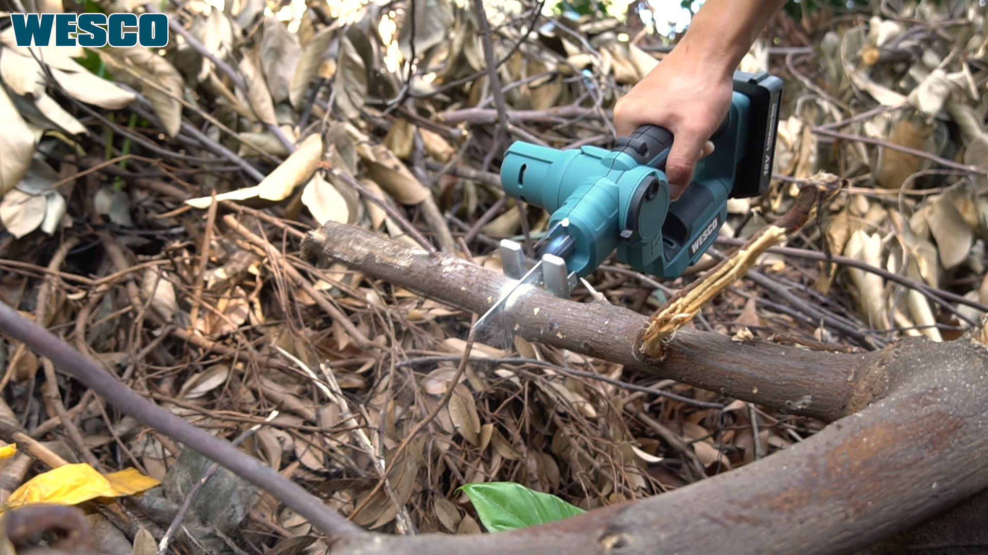 WESCO 18V 2.0Ah 2 in 1 Akku Säbelsäge und Akku Stichsäge, 2500 U/min,16mm Sägeblatthub, 10 Sägeblätter für Holz, Metall… – Bild 8