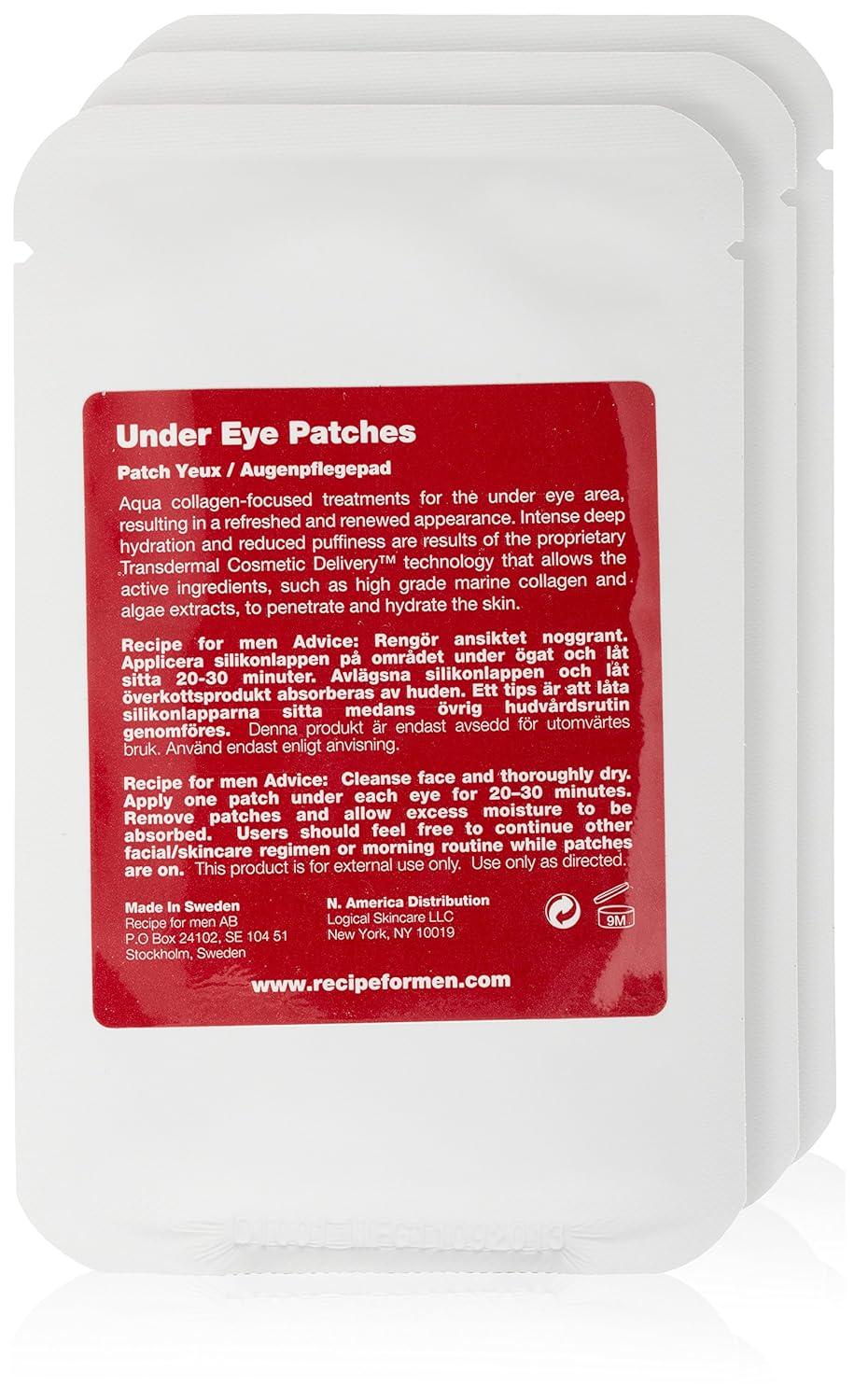 Recipe for men Under Eye Patches Amazon.de Kosmetik