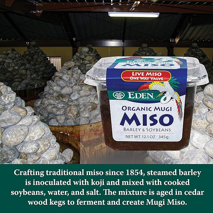 Pasta de Miso Mugi Orgánica Eden - Cebada y Soja - 345g miniatura 6