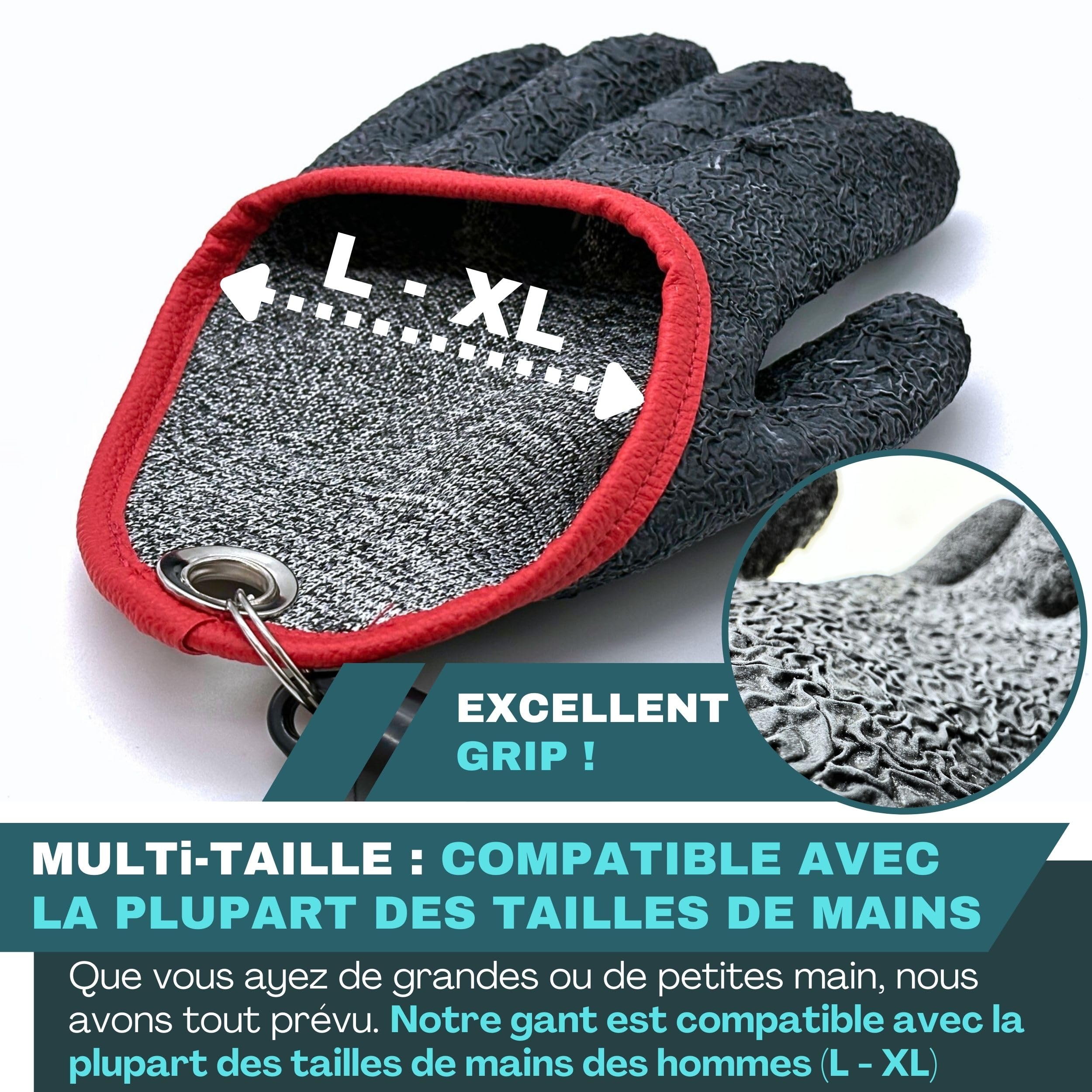 PSOWQ 2 Pièces Gants de Pêche, Gants de Chasse, aux morsures et imperméables avec Fermeture magnétique pour Une Manipulation en Toute sécurité des Poissons prédateurs comme Le brochet PSOWQ 2 Pièces Gants de Pêche, Gants de Chasse, aux morsures et imperméables avec Fermeture magnétique pour Une Manipulation en Toute sécurité des Poissons prédateurs comme Le brochet