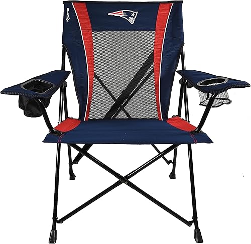 Vista 4 de Kijaro Dual Lock Pro NFL - Silla plegable para fanáticos deportivos, 26 pulgadas de largo x 35.5 pulgadas de ancho x 37 pulgadas de alto, New New