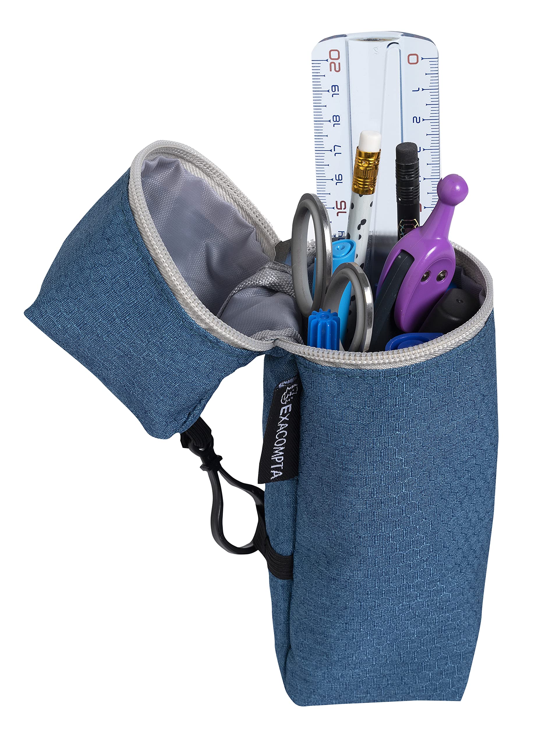 Exacompta - Ref. 52790E - 1 Bee Blue polyester pencil case - Random colours, à l'unité - Image 2