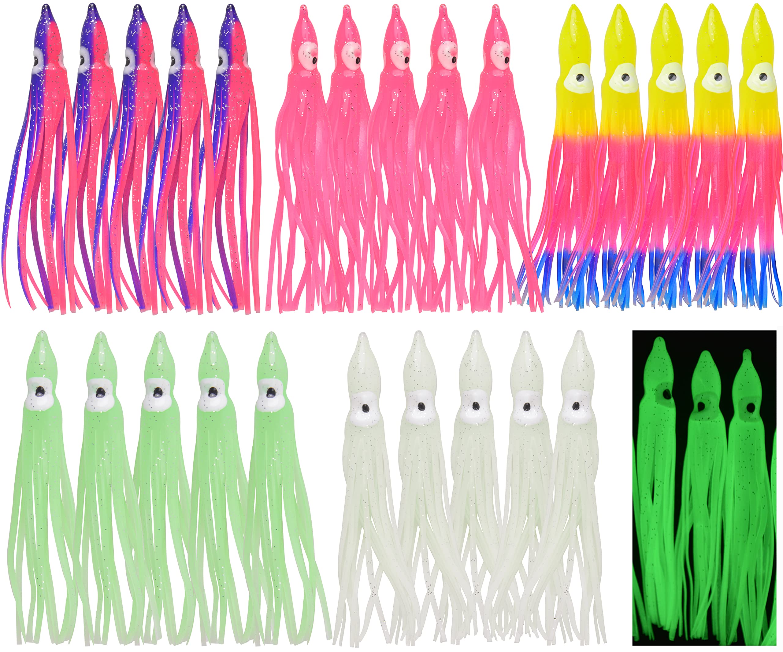 Fishing Squid Skirts Lures Octopus Skirts Trolling Lures Soft Plastic Lures