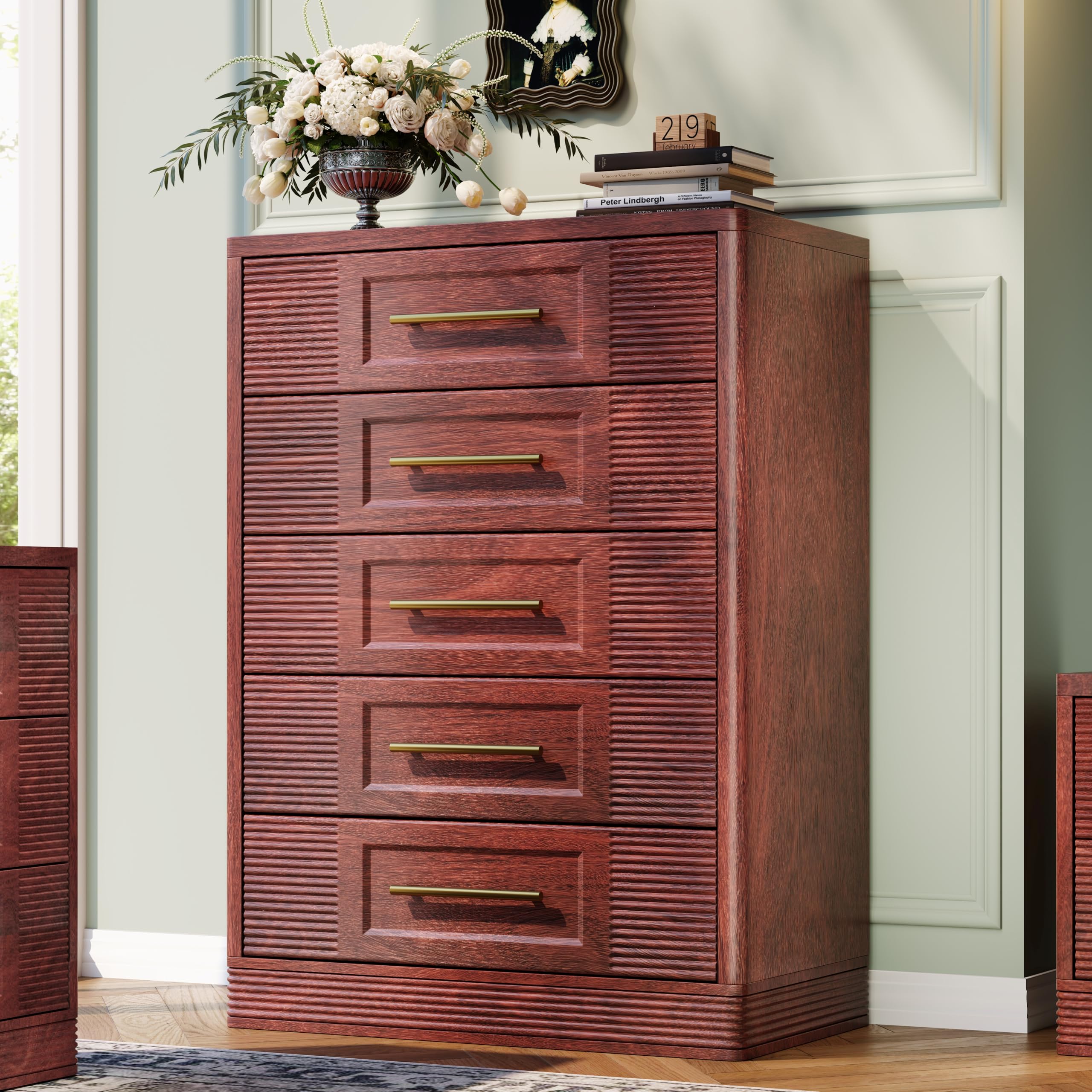 RECHHX 5-Drawer Tall Chest