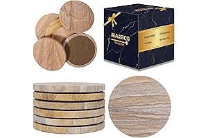 Sandstone Water Absorbent Hand Crafted Round Coasters for Drinks