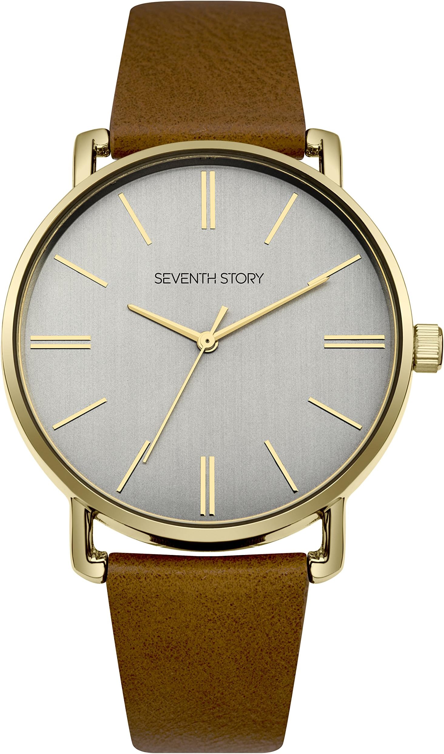 Seventh Story Mens Analogue Classic Quartz Watch with PU Strap SS019TG