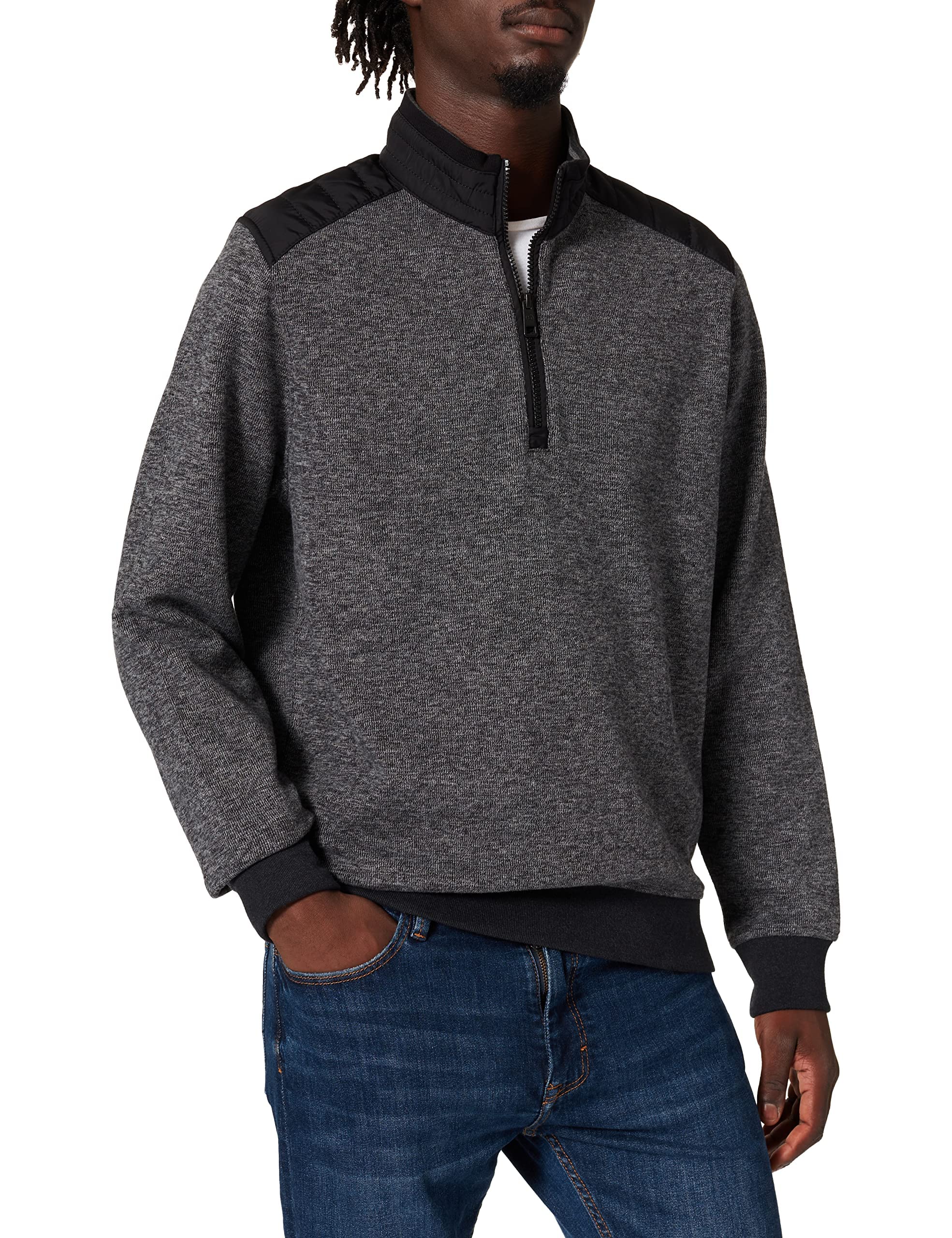 Bugatti Men's Cardigan, Grey, S, Model 8550-85062