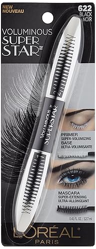 Vista 2 de Máscara lavable de Voluminous Superstar de L'Oreal Paris Cosmetics., lavable, Negro