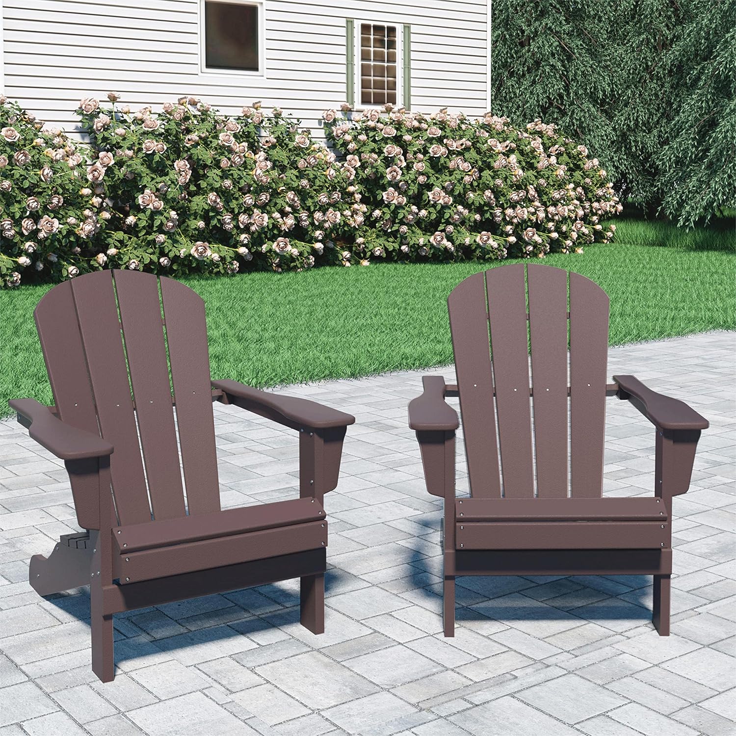 KEVINSPACE Adirondack Chair Set of 2, Fire Pit Chairs