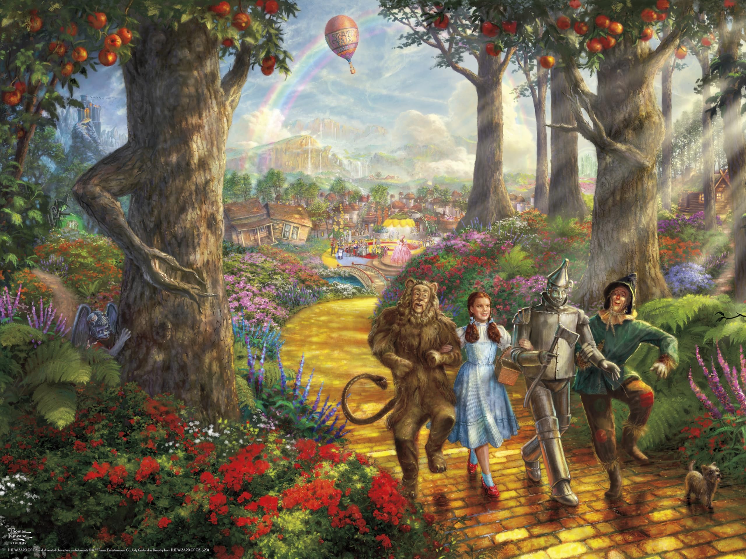 Ceaco - Thomas Kinkade - Follow The Yellow Brick Road - 500 Piece Jigsaw Puzzle, 24 x 18