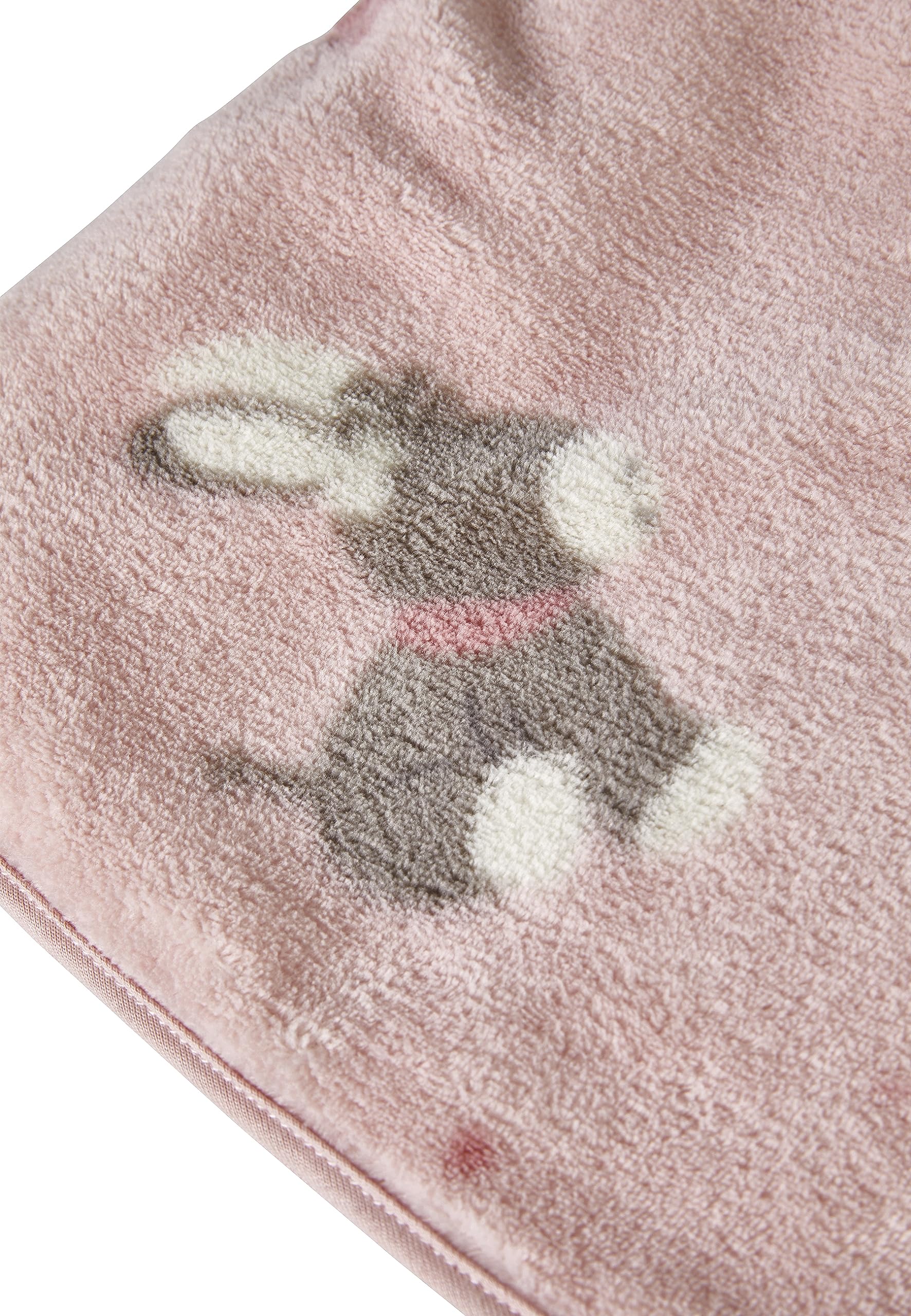 Sterntaler Babydecke Schmusedecke mit Namen Bestickt und Geburtsdatum, Plüschdecke, 100x75 Emmi Girl Punkte Mädchen Rosa