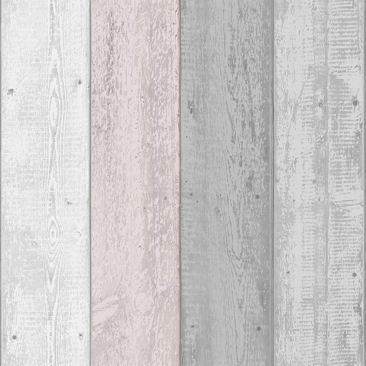 Painted Wood Panel Effect Grey Blush Wallpaper Grain Rustic Realistic arthouse