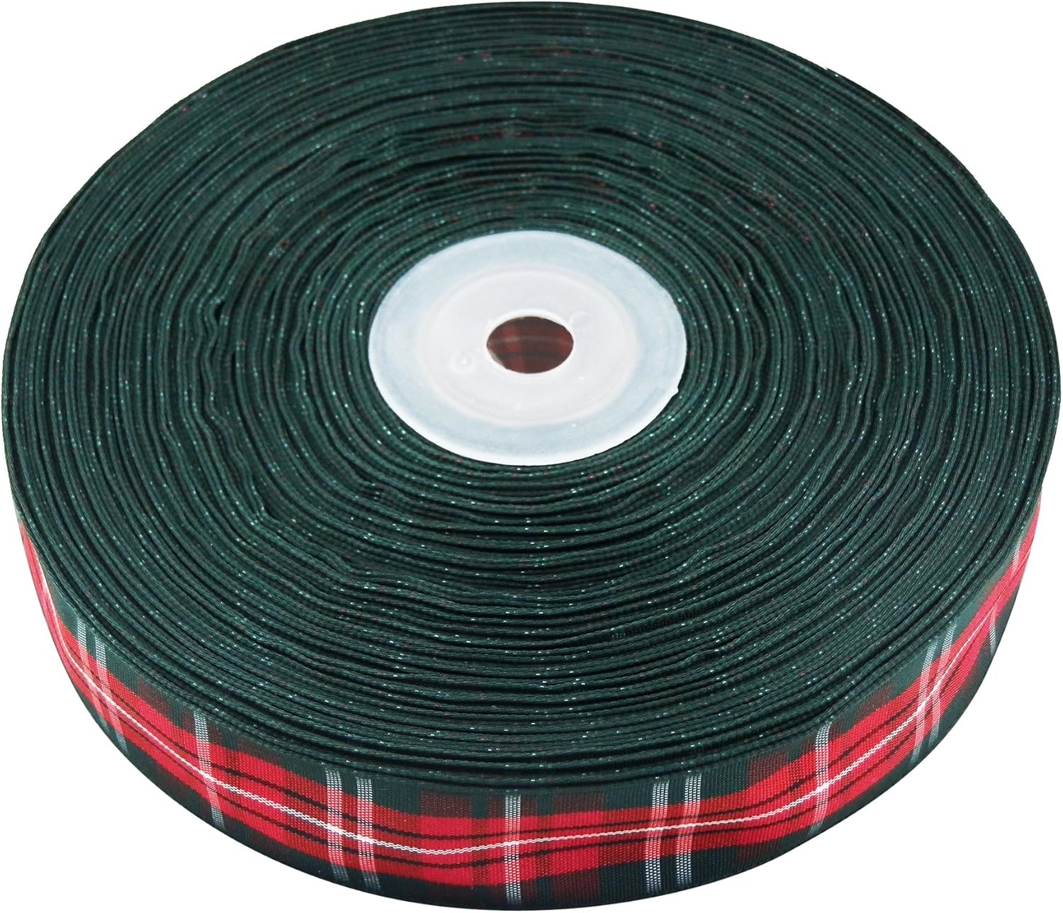 Ornerx Christmas Ribbon Classic Plaid 1 1/2" x 50 yd