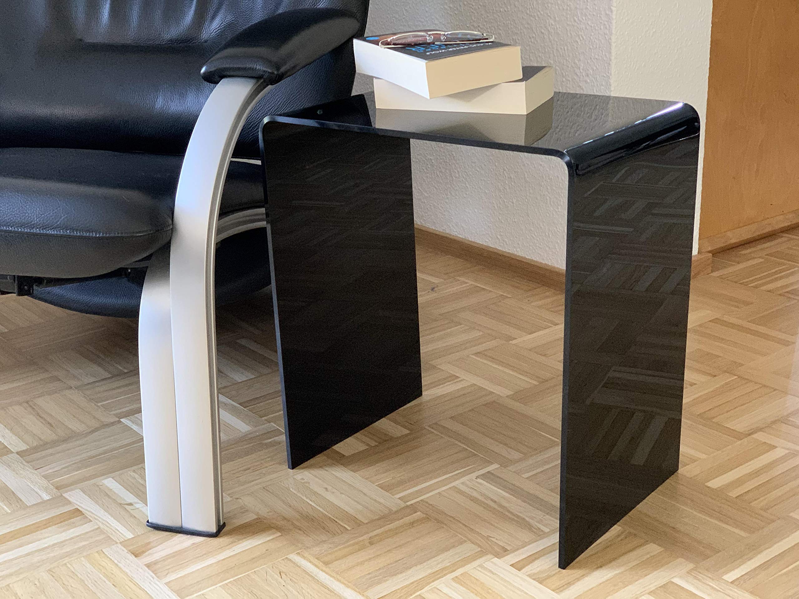 Produktbild von TWSOUL Beistelltisch Acryl Nachttisch, Modern Transparent Tisch, 45H Cm