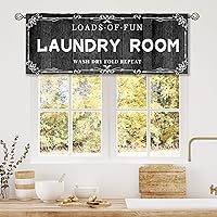 Vista 24 de Cortinas de cocina marrón con temática de café, estilo campestre, rústico, moderno, latte, pequeñas, cortas, para ventana de cafetería, cortinas