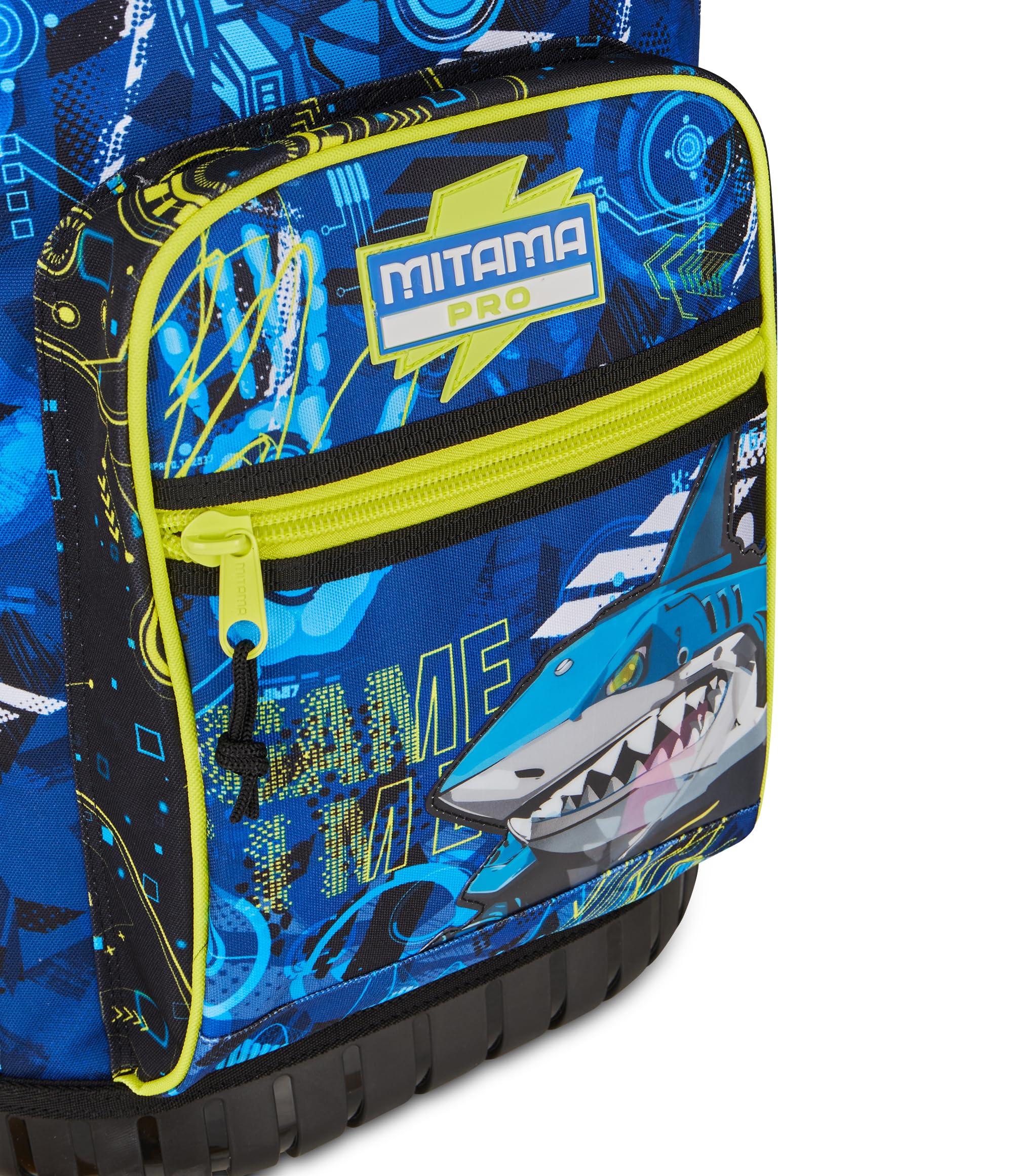 Mitama Trolley Run Extra CYBERSHARK, 33 Lt, Doppio Scomparto, Blu, Tasche multi funzione, bambino, Scuola elementare e media, Tempo libero e viaggi