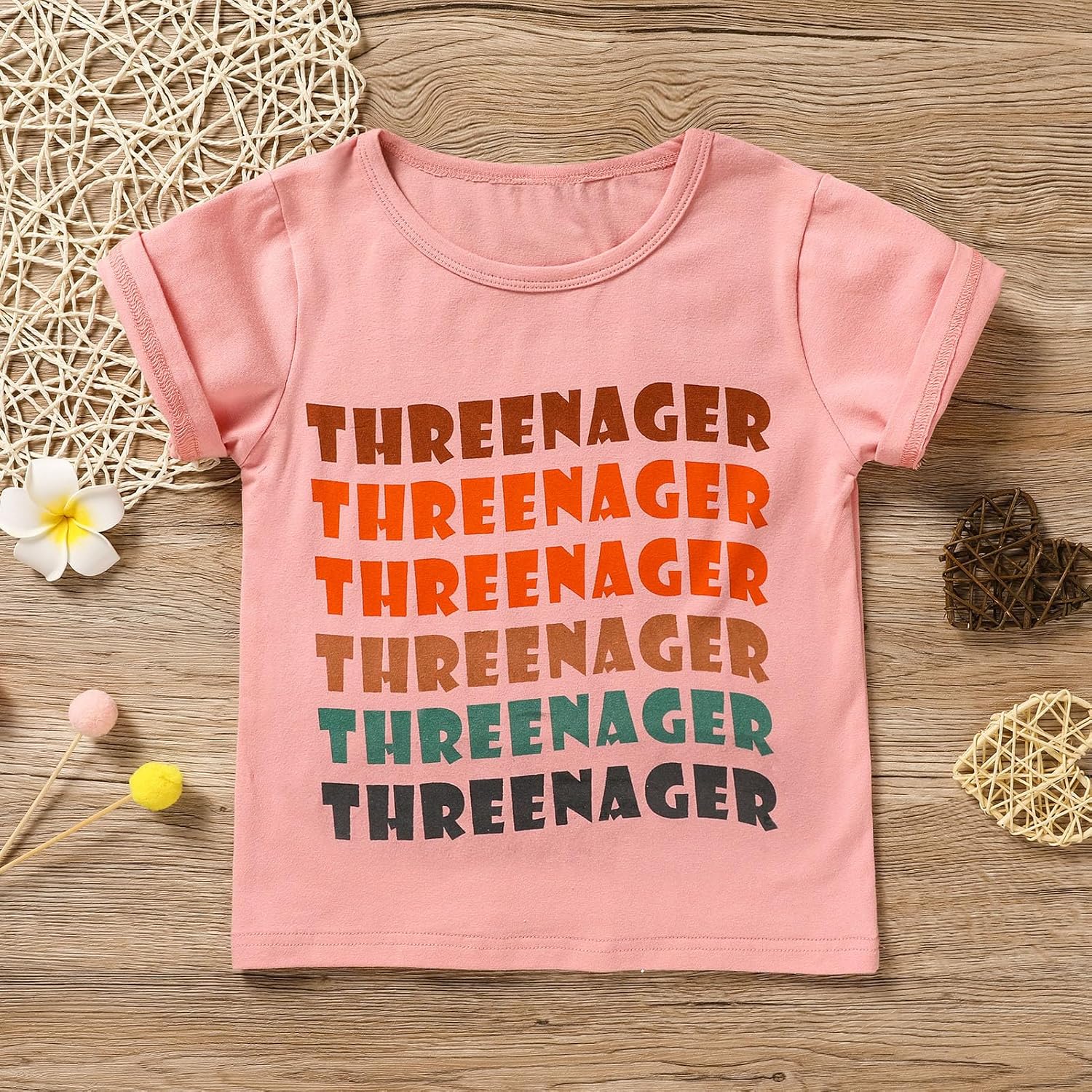 3rd Birthday Shirt Baby Girls Three Year Old Tops Third Birthday T-Shirt Clothes Outfit