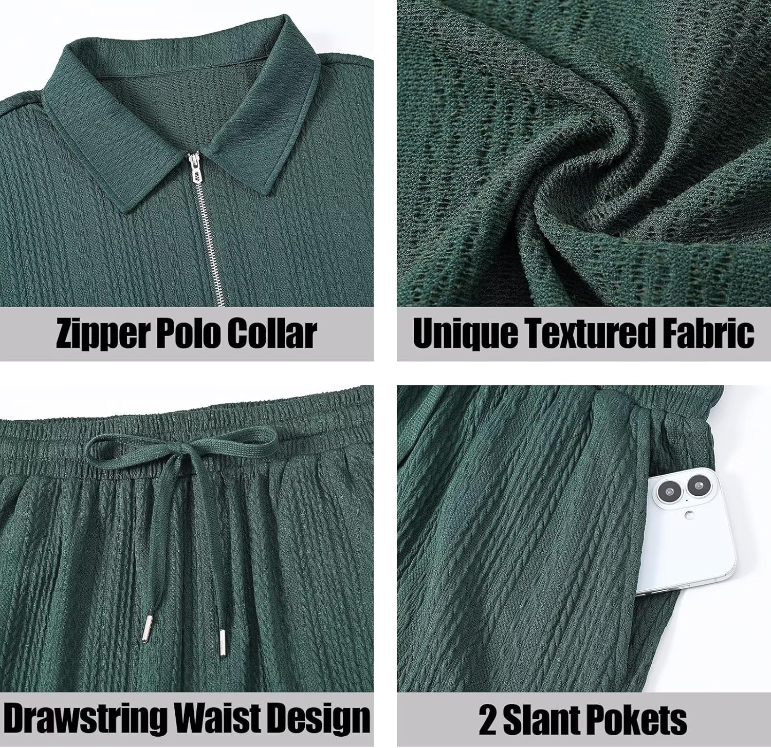 yuyangdpb Men's 2 Pieces Short Sets Tracksuit Outfits Track Suits Jogging Athletic Sweat Set - Image 6