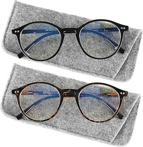 Miniatura 10 de Yogo Vision Gafas de bloqueo de luz azul para mujeres y hombres, gafas vintage para computadora, antifatiga ocular, lentes bloqueadores de luz azul