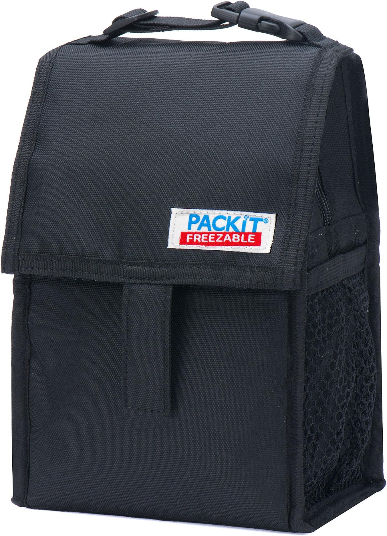 PackIt Freezable Baby Bottle Bag with Zip Closure, Double Bottle, Black