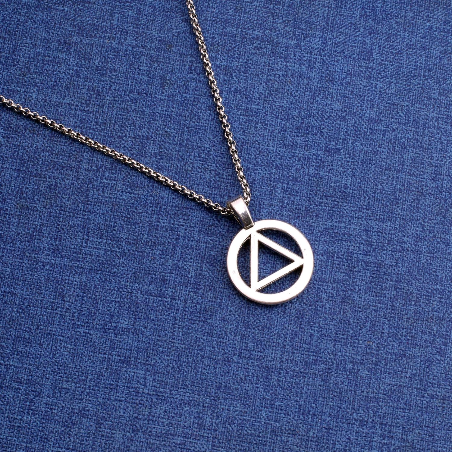 AA Recovery Necklace Alcoholics Anonymous Gift Sober Sobriety Jewelry (AA Necklace) - Image 4