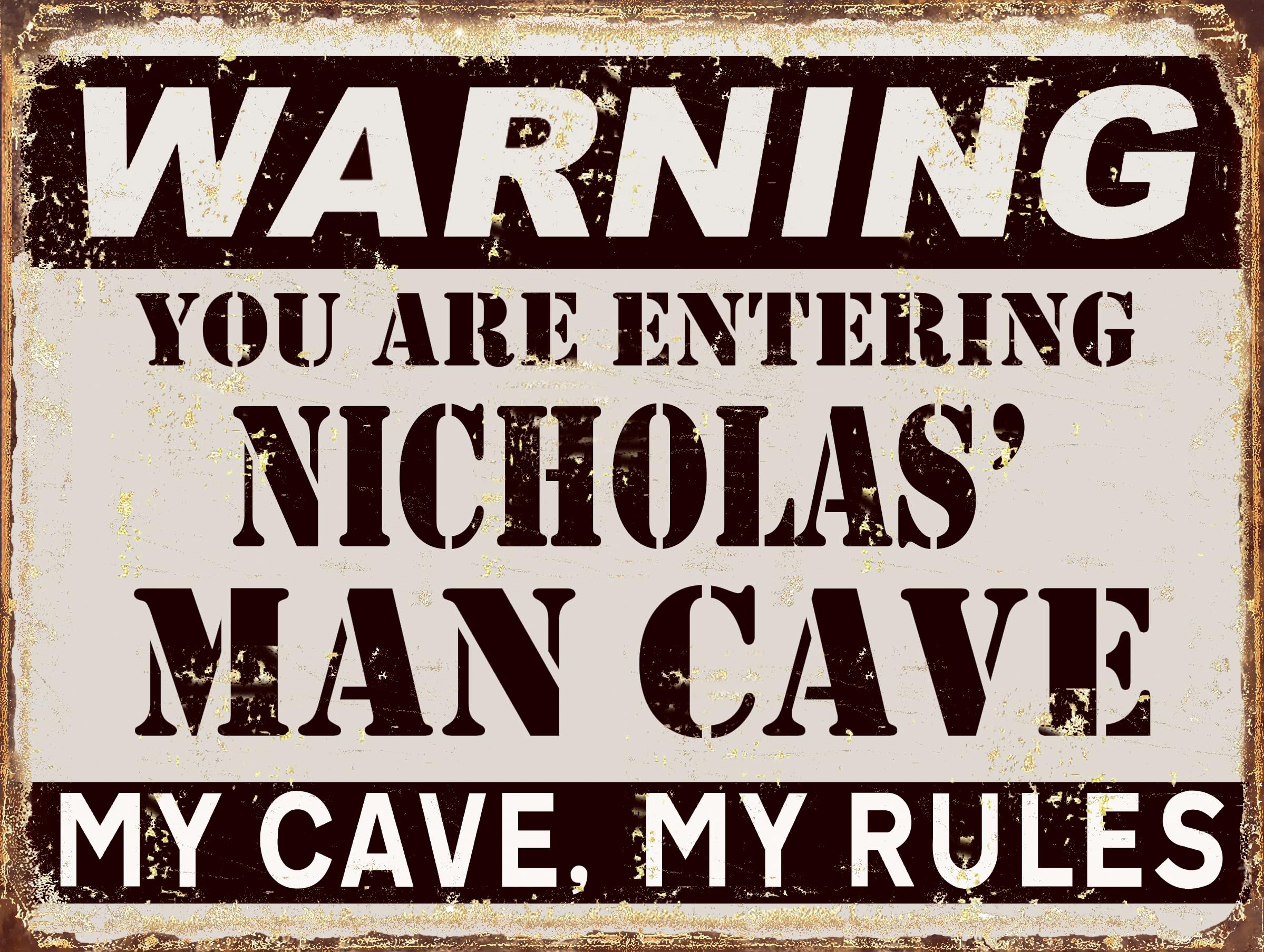 Man Cave metal retro sign (Nicholas')
