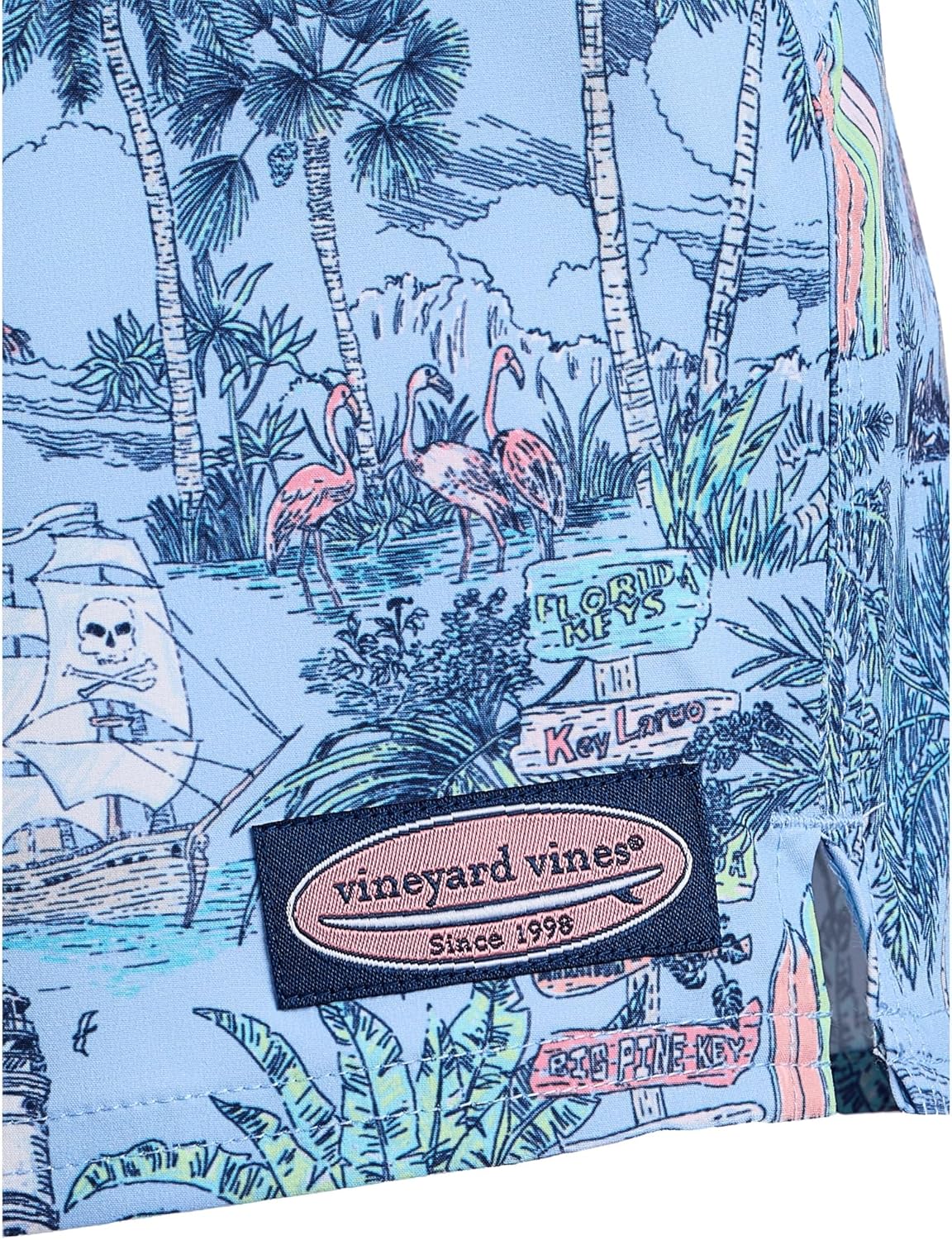 Vineyard Vines Boys' Printed Chappy Swim Trunks, Keys Toucan, M