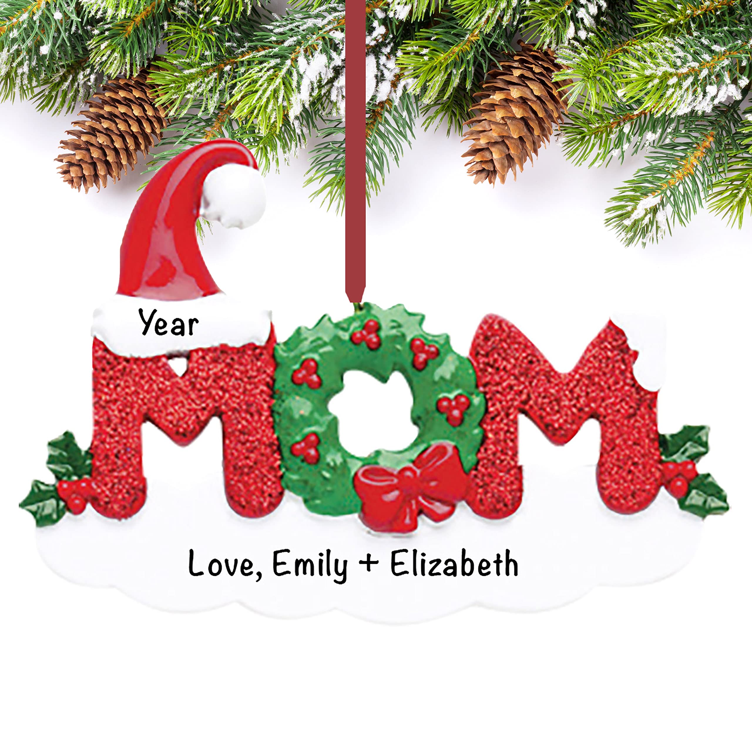 Amazon.com: Mom Christmas Tree Ornaments – Personalized Family Ornament –  Polyresin Best Mom Ornament – Charming Gifts for Mom, Wife, Grandma,  Mother-in-Law, Godmother – Expectant Mother Ornament : Home & Kitchen