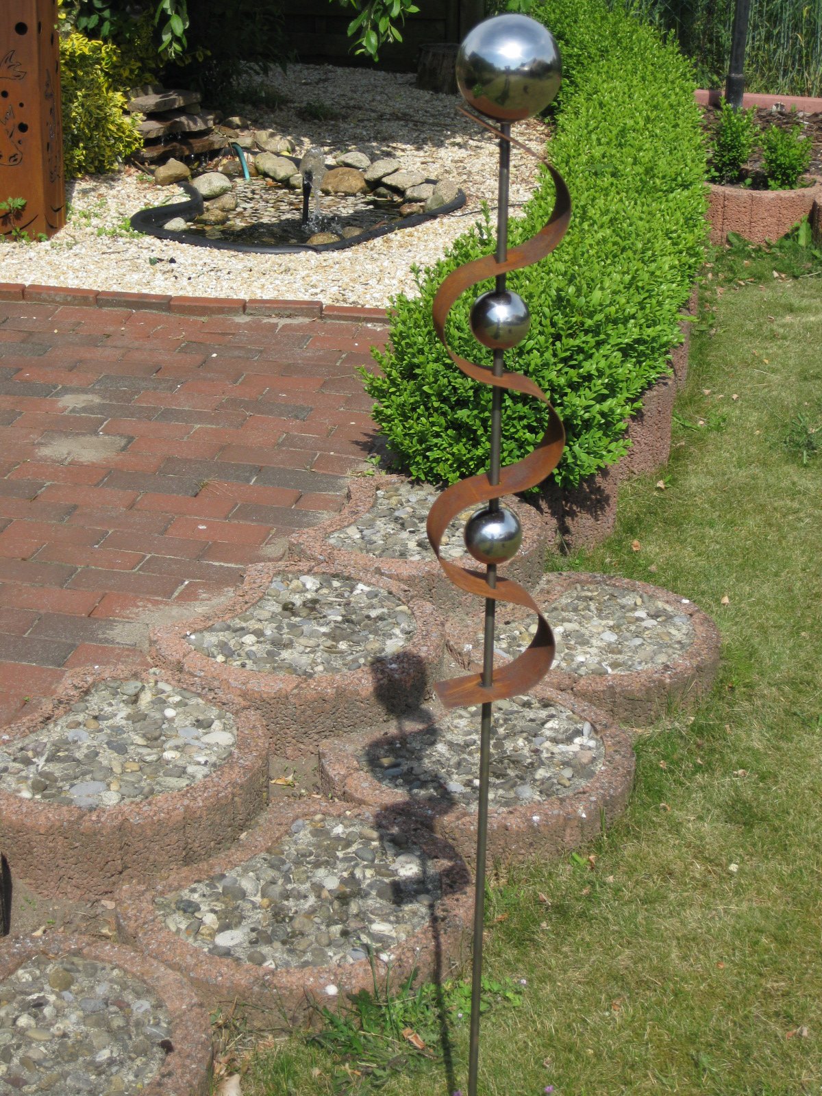 Generisch Gartenstecker ST100 Rost Skulptur Rostdeko Edelrost Roststeelen Deko Garten