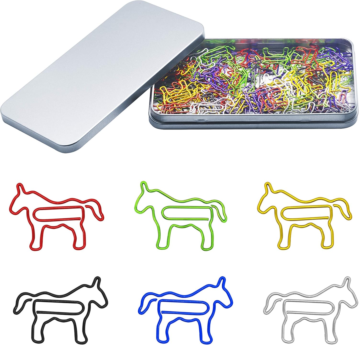 150 Pezzi Graffette A Forma Di Goccia | Clip Metallo Dorato | Per Ufficio E Segnalibri | Decorative - Foto 7