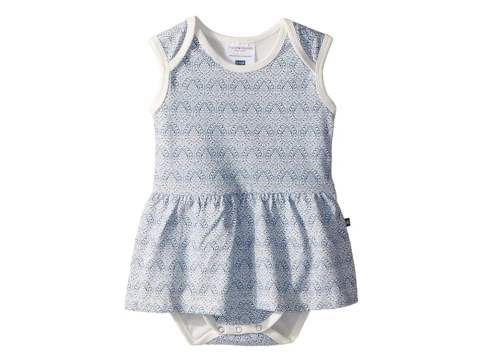 

Toobydoo Pattern Ballerina Romper (Infant) (Blue) Girl's Jumpsuit & Rompers One Piece