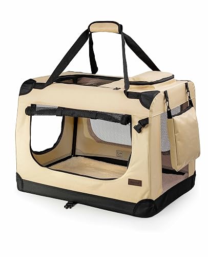 lionto Transportín para Perros Bolsa transportín para Perros Transportín Plegable Autobox Bolsa para Animales…