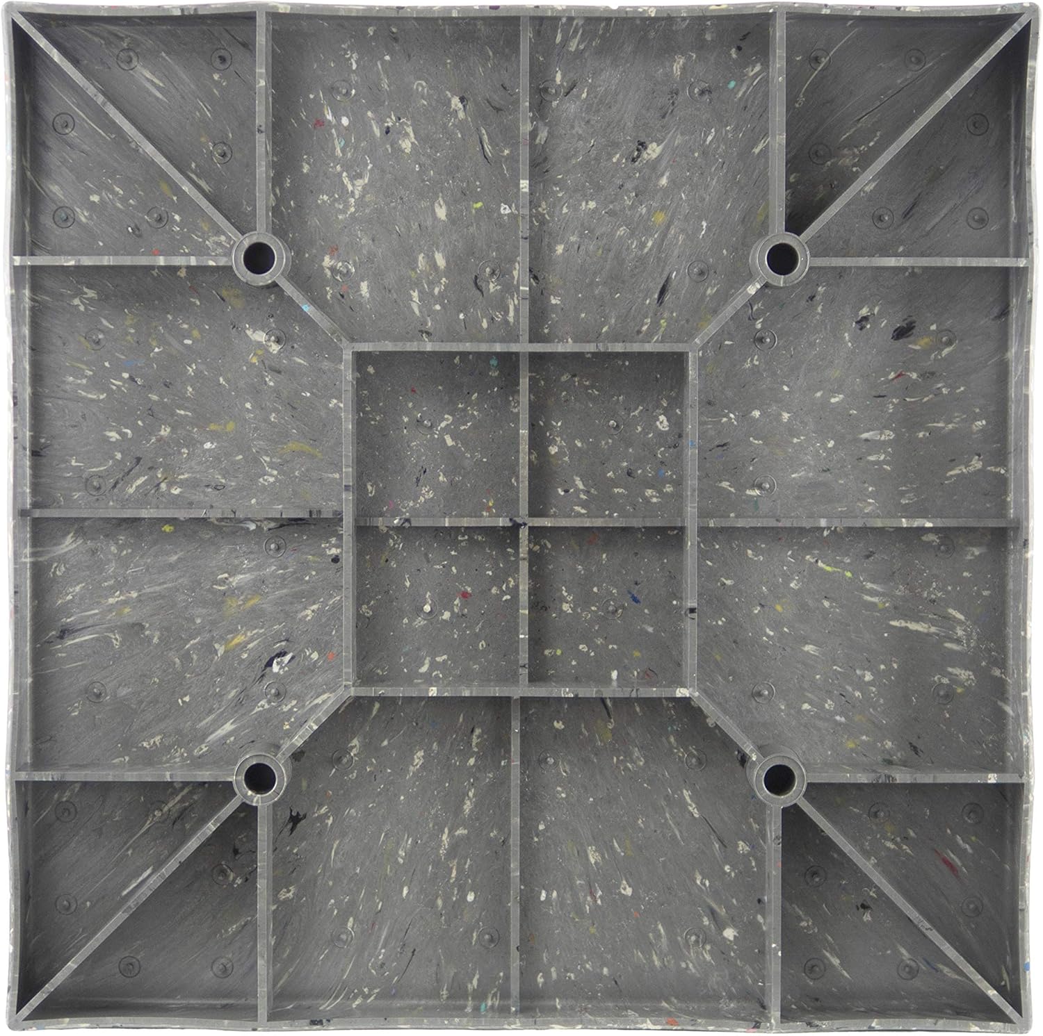 AC Condensing Unit Support Pad 24x24x2 - Air Conditioners Pad - Equipment Support Platform for HVAC Units, Generators, AC Condensers, Beehives & More - 100% Recycled Plastic