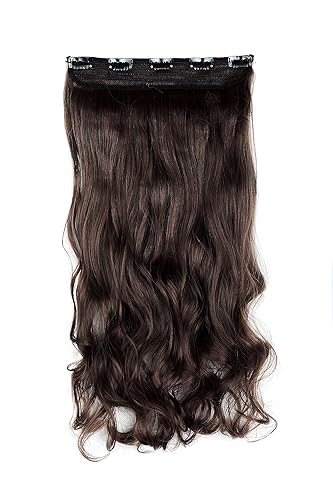 swacc 20" Mujer 34 Full Head Instant One Piece rizado cuerpo Wave Resistencia al calor Clip sintético en el cabello extensión