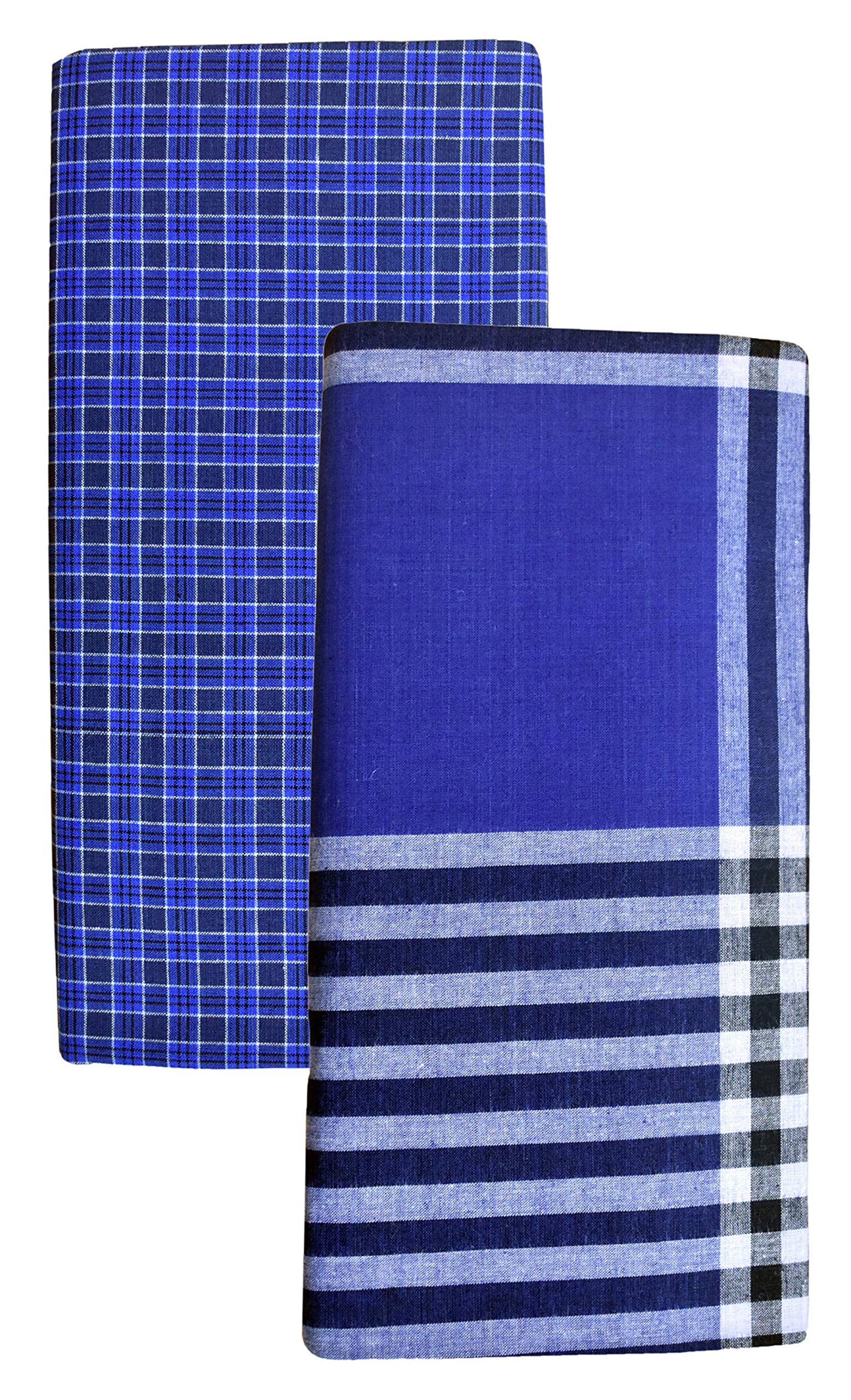 BlueDenim Cotton Lungies for Men (BM_Pack of 2_Multi Colored)