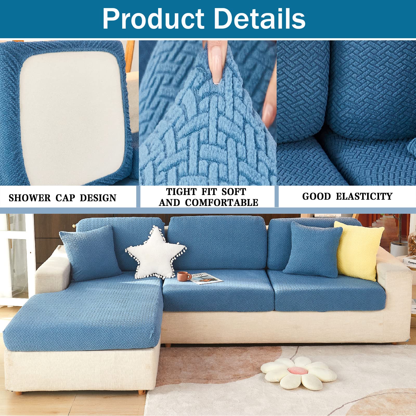 Amazon｜ストレッチ ソファー クッション カバー ジャカード