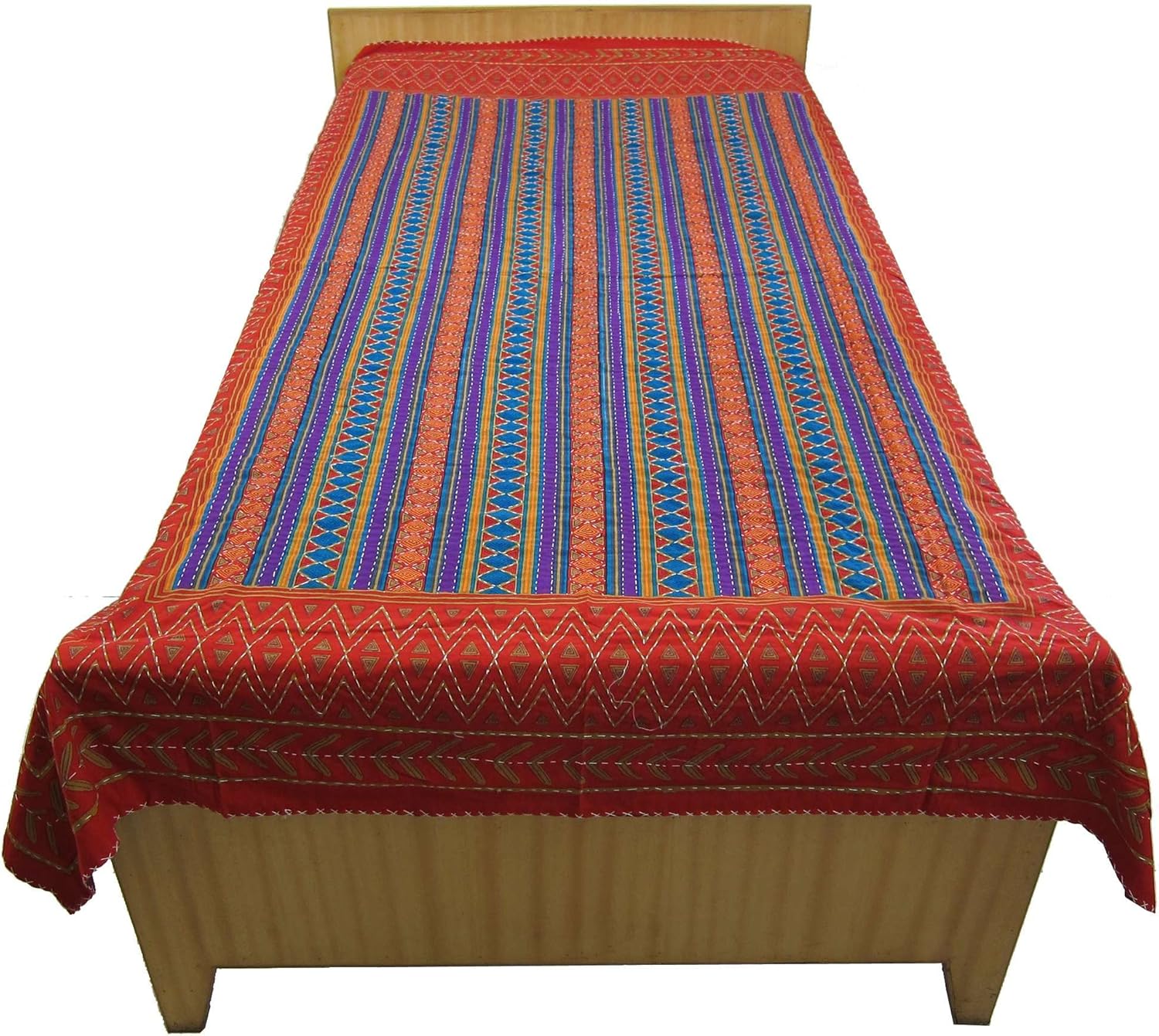 Bedspreads Twin Size Day Bed Cover Hand Block Print