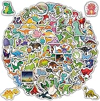 Vista 1 de 200 calcomanías de dinosaurio lindas para niños, calcomanías para botellas de agua para niños, impermeables, paquete de calcomanías de vinilo