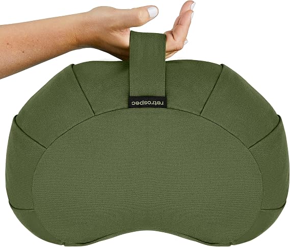 Retrospec Sedona Meditation Cushion, Buckwheat Pillow, Meditation Pillow