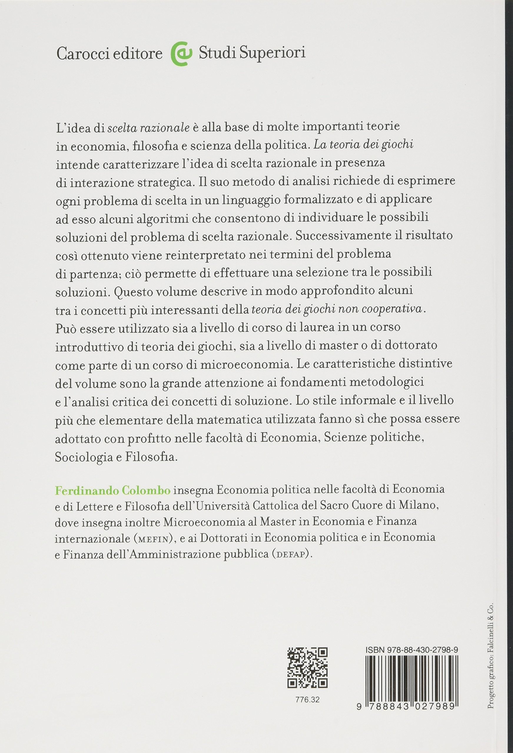 Introduzione alla teoria dei giochi