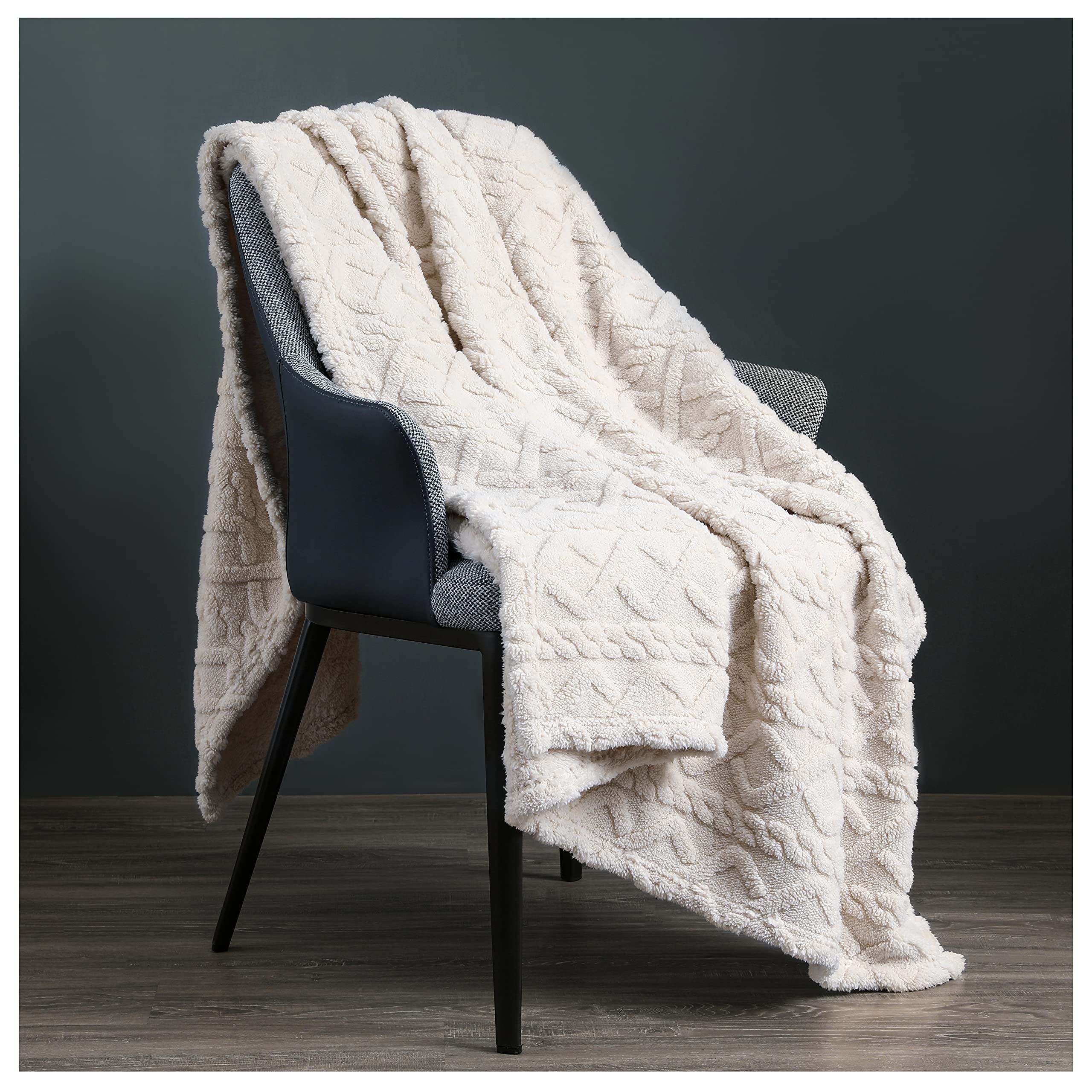 Kleitung Sherpa Baby Blanket for Girls Toddlers Fleece Fluffy Fuzzy Blanket for Baby,Soft Warm Cozy Fleece Blanket,Receiving Blanket for Infant Newborn 30x40inch (Beige, 50 x 60)