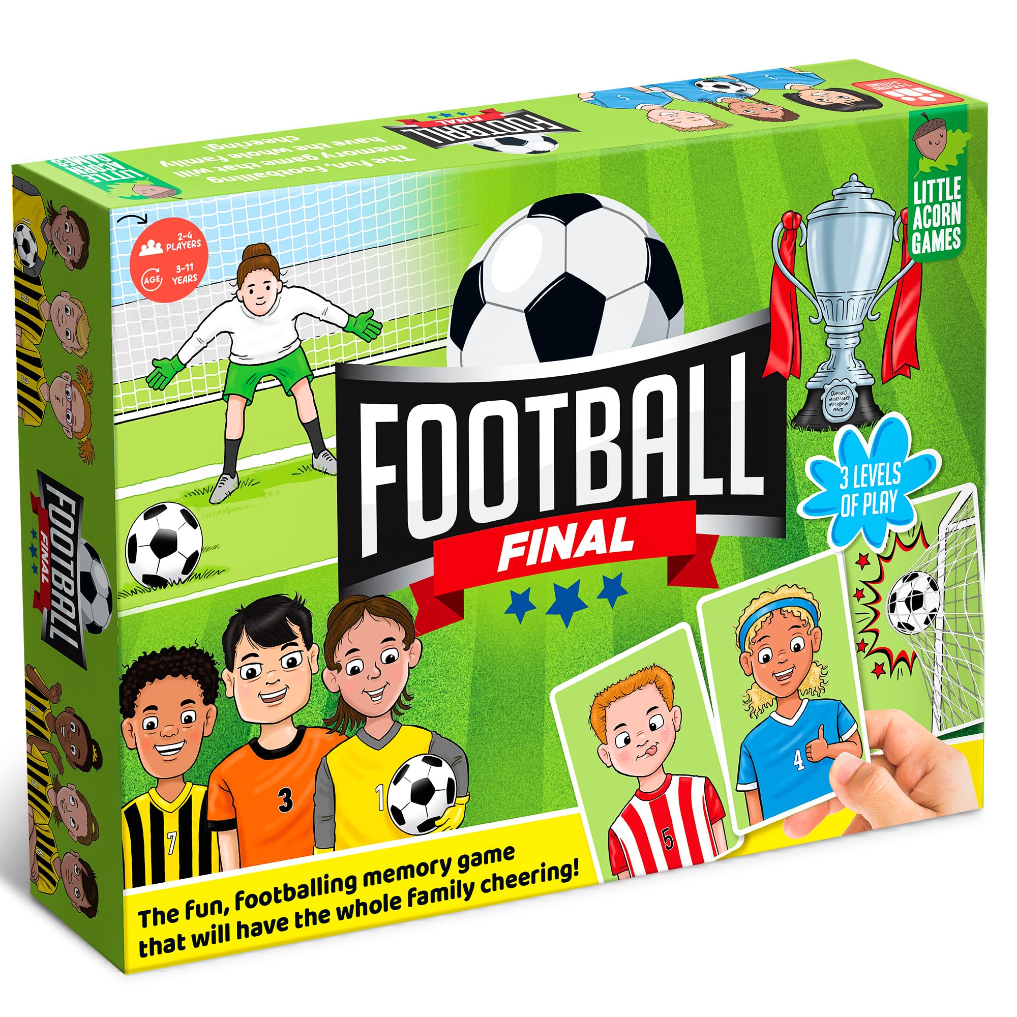 Football Final - Fun Football Board Game for Kids - Football Gift for Boys and Girls Age 3-11 Years Old - Family Board Games for Kids and Adults