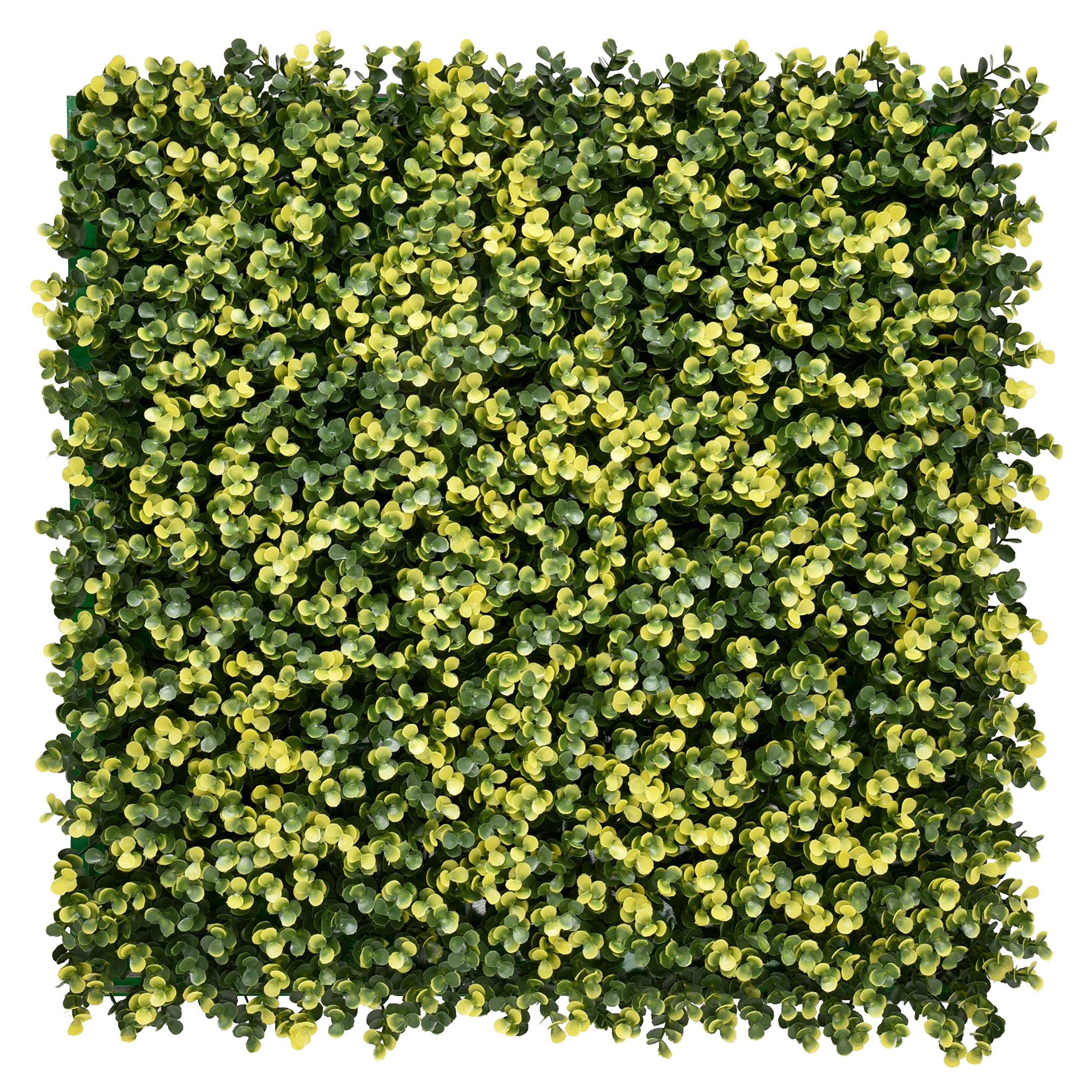 BONERVA | Jardín Vertical SINICA Amarillo | Planta Artificial para decoración de Pared en Interior y terrazas | Bolsa 4 ud 50 x 50 cm | Diseño estético para Decorar Cualquier Zona de hogar o jardín