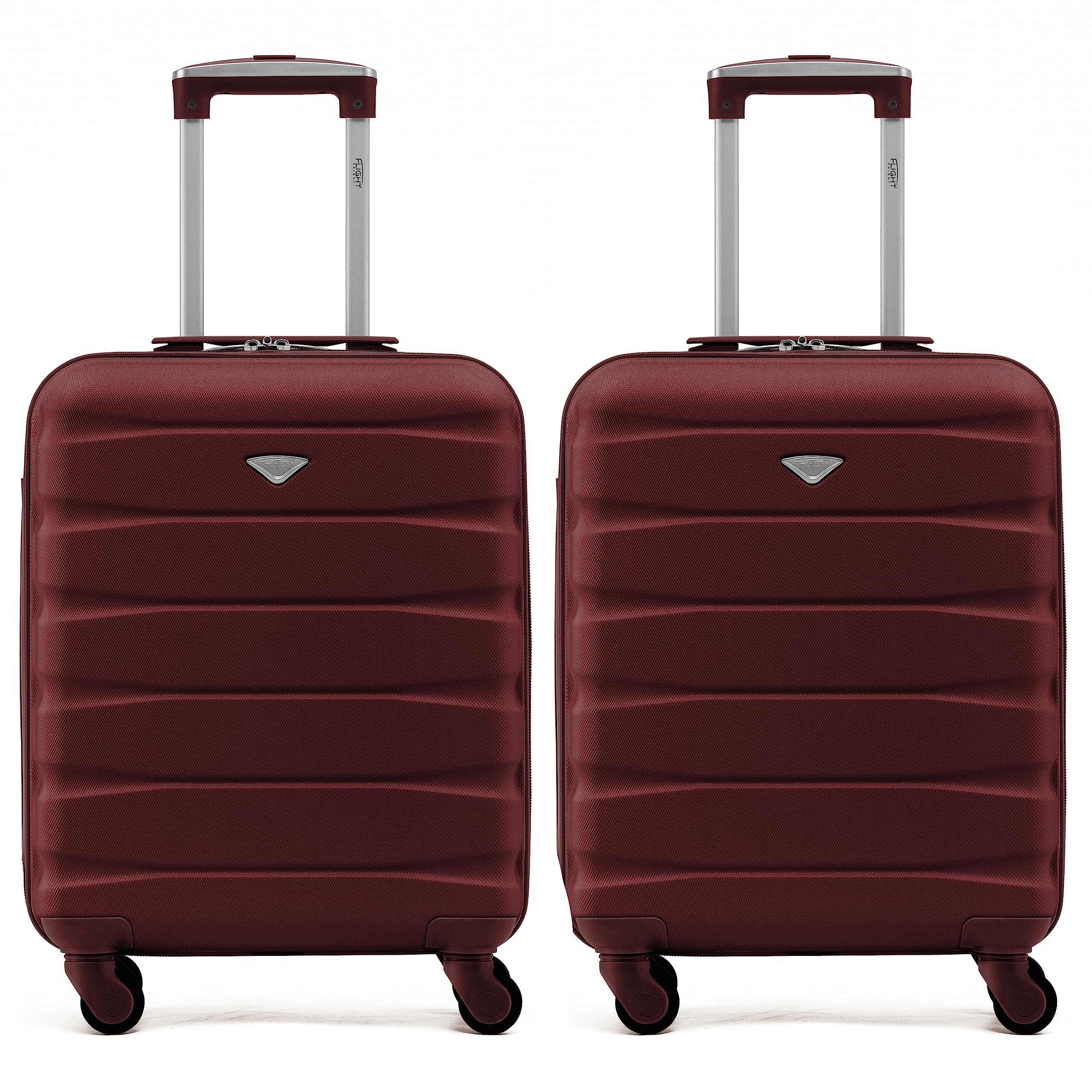 Flight Knight Suitcase Set of 2 Lightweight 4 Wheel ABS Hard Case Cabin Carry On Hand Luggage Approved for Over 100 Airlines Including easyJet, British Airways, Ryanair & Many More 55x35x20cm — view 150